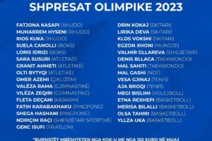 31 bursistë “Shpresa Olimpike 2023”, do të mbështeten nga KOK-u